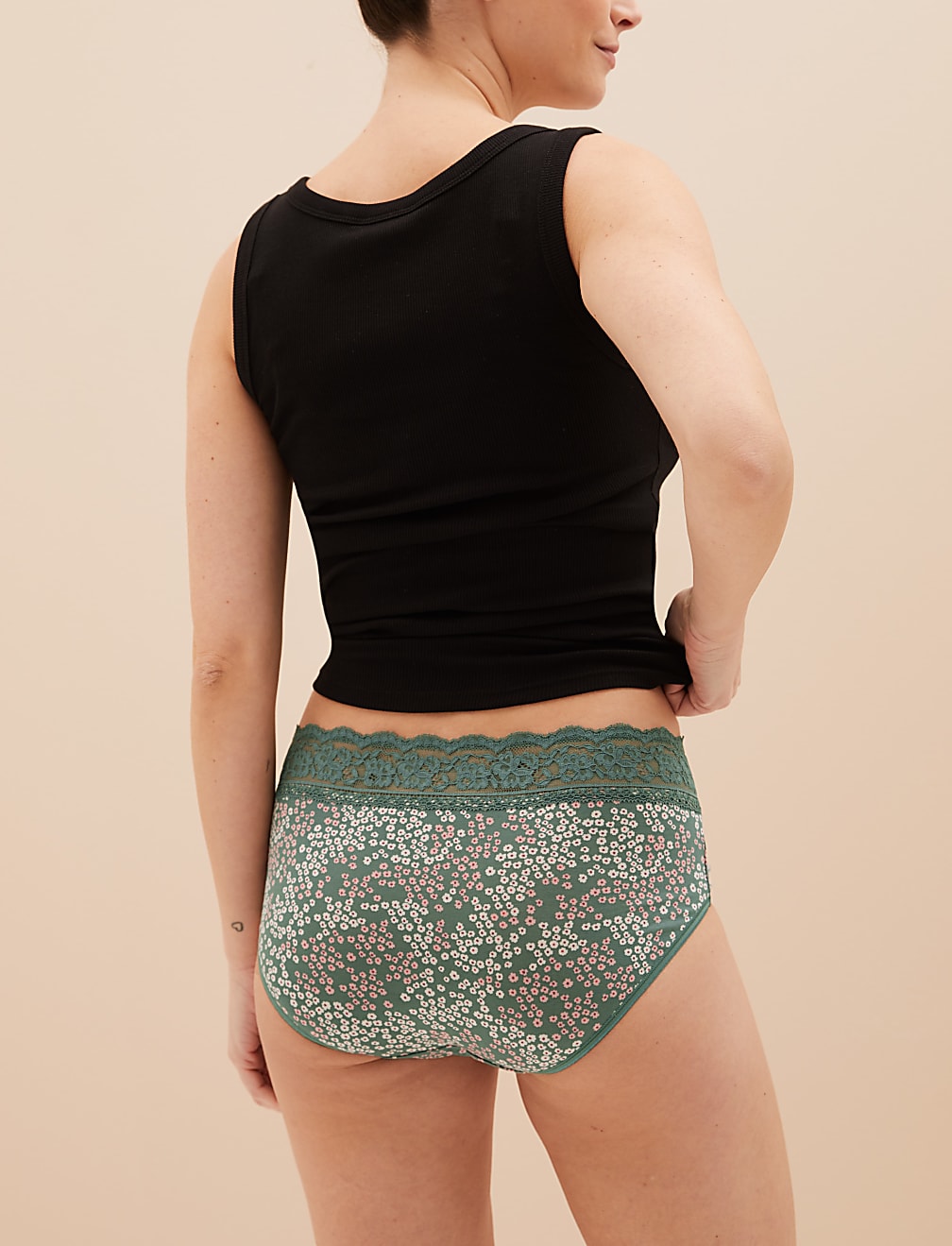5pk Cotton Rich Printed High Rise Shorts