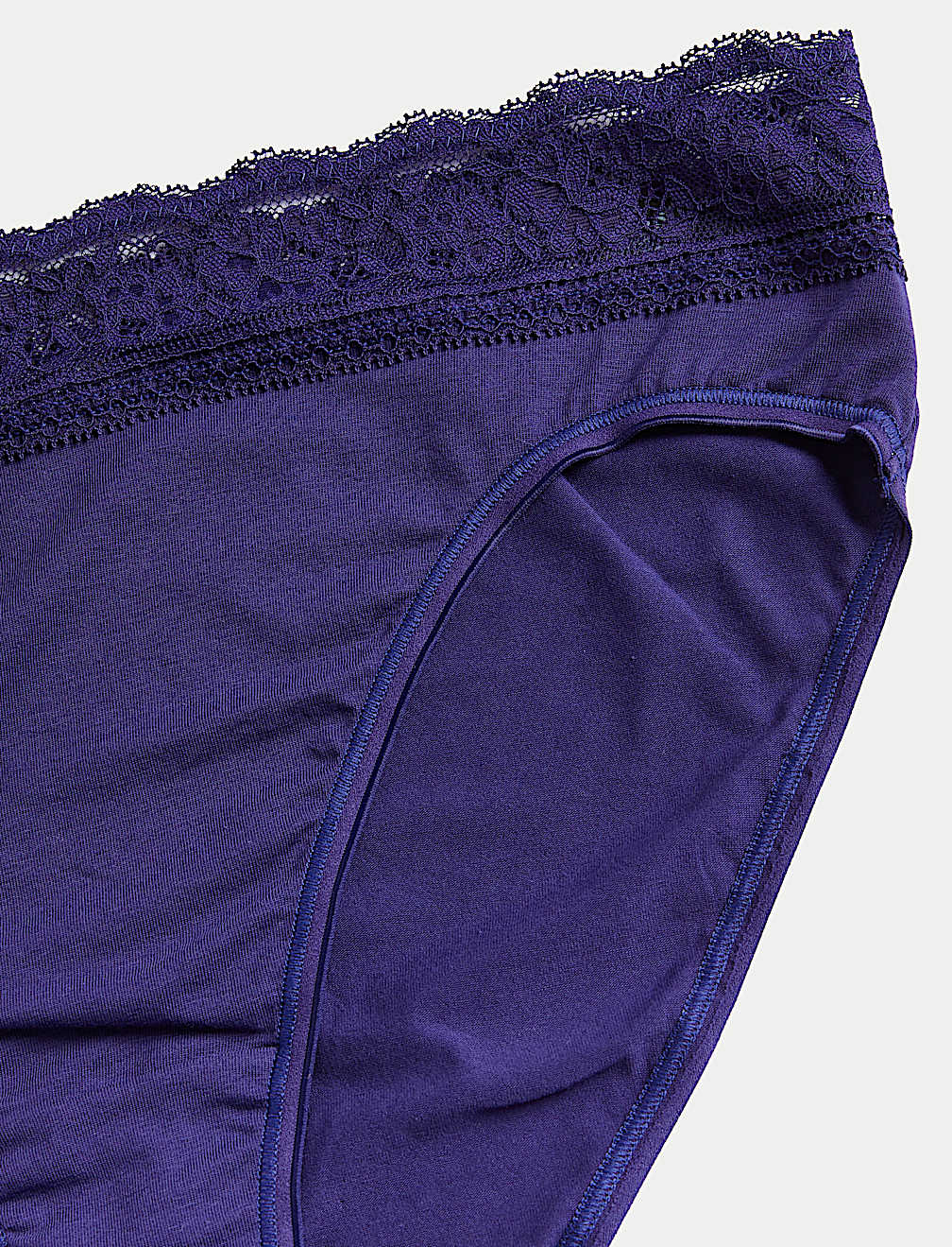 5pk Cotton Rich Printed High Leg Knickers