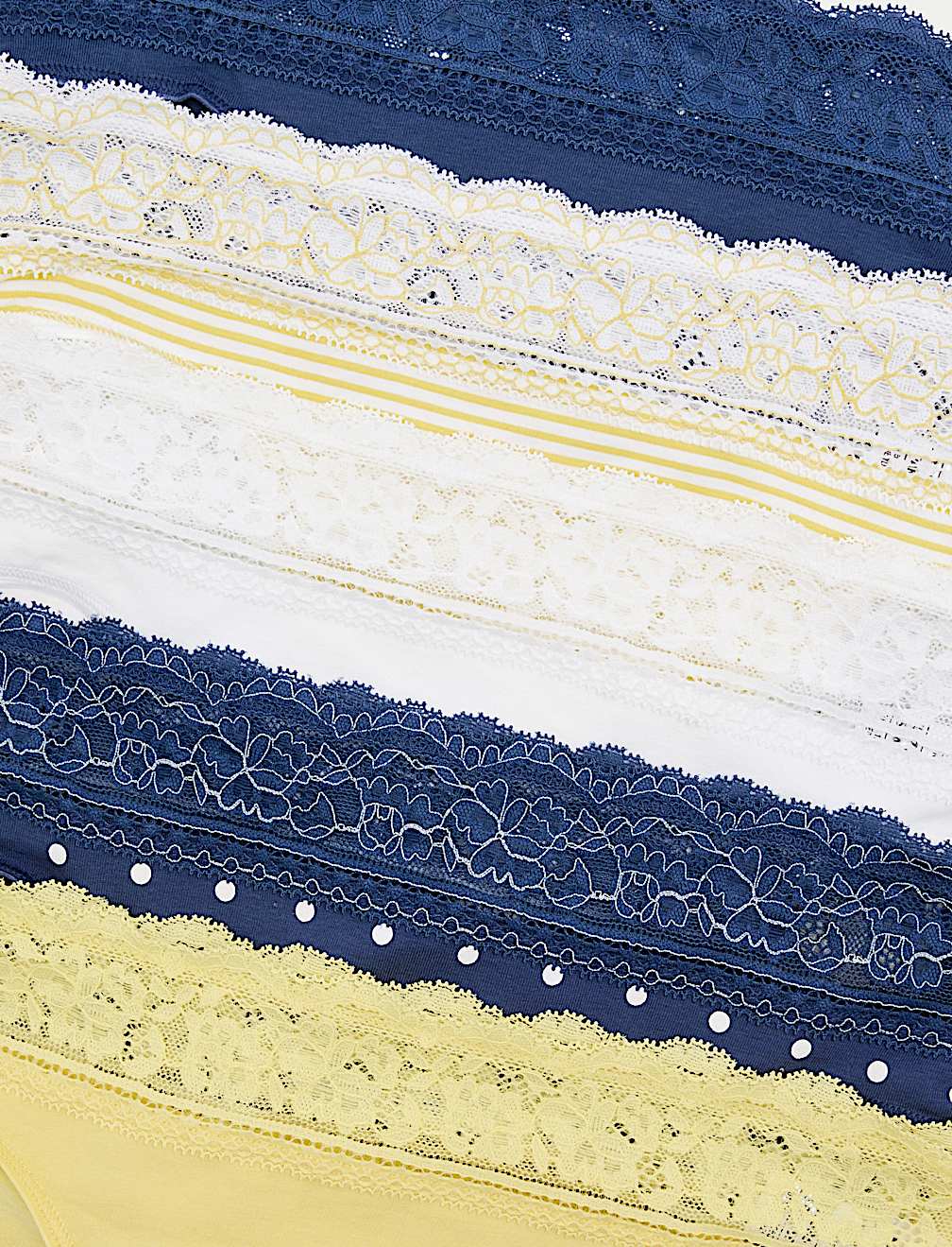 5pk Cotton Rich Printed High Leg Knickers