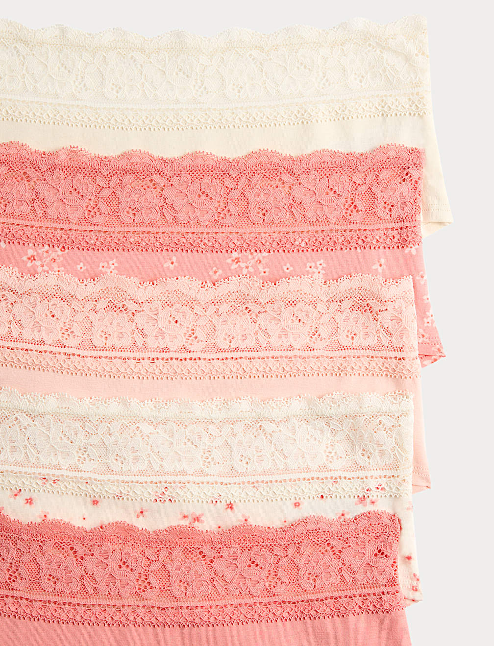 5pk Cotton Rich Printed Low Rise Shorts