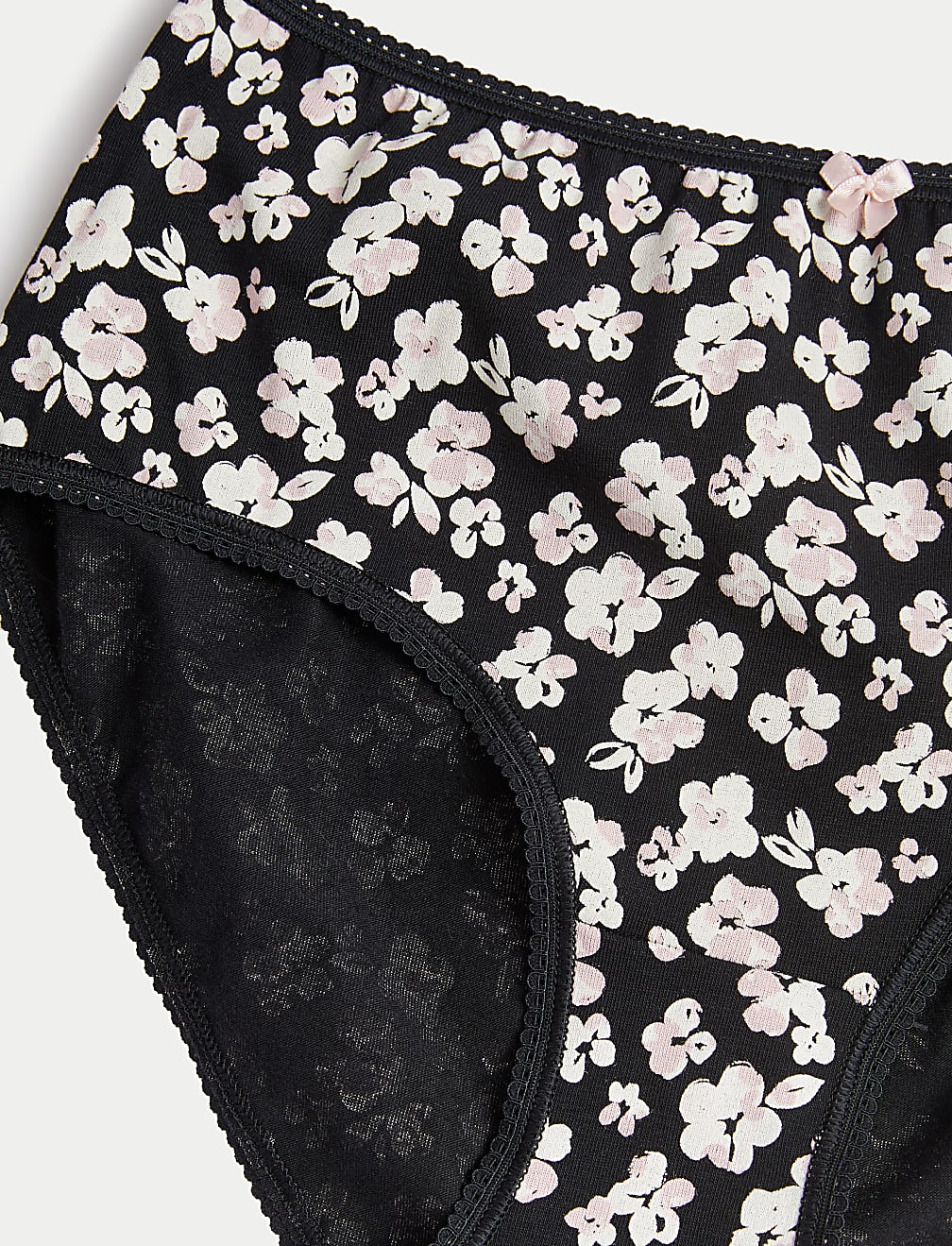 5pk Cotton Lycra™ Printed High Rise Shorts