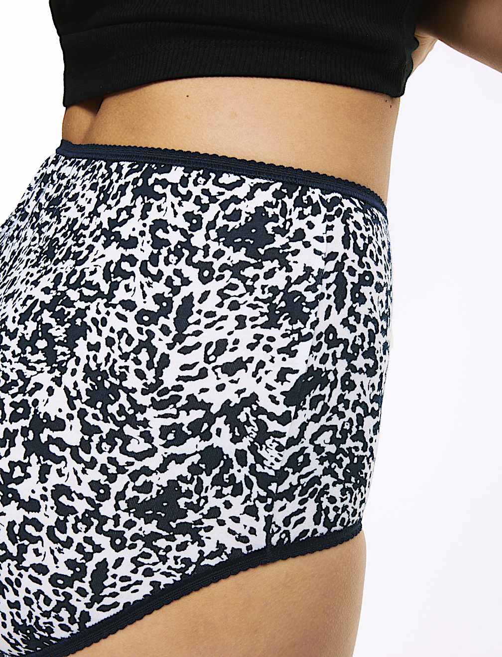 5pk Cotton Lycra™ Printed Full Briefs