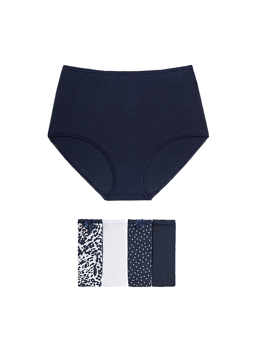 5pk Cotton Lycra™ Printed Full Briefs
