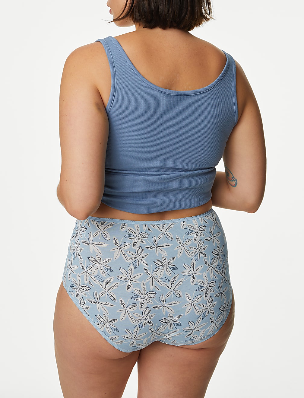 5pk Cotton Lycra™ Printed Full Briefs