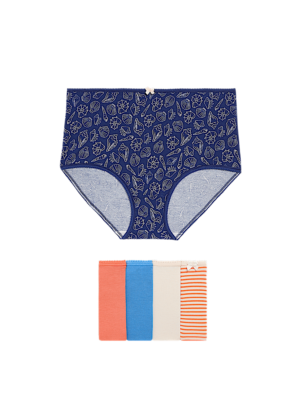 5pk Cotton Lycra™ Printed Full Briefs