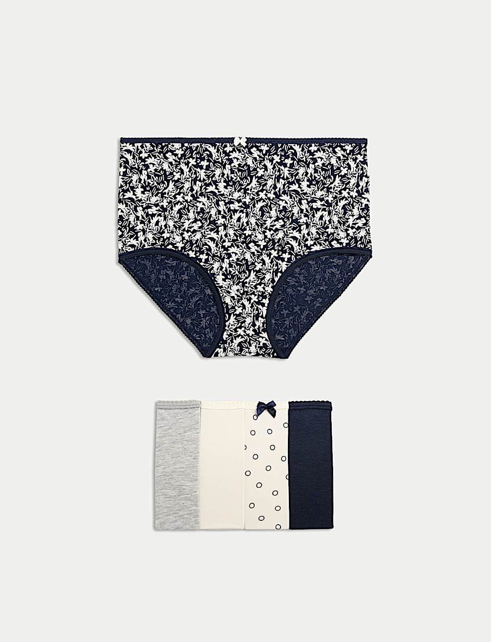 5pk Cotton Lycra™ Printed Full Briefs