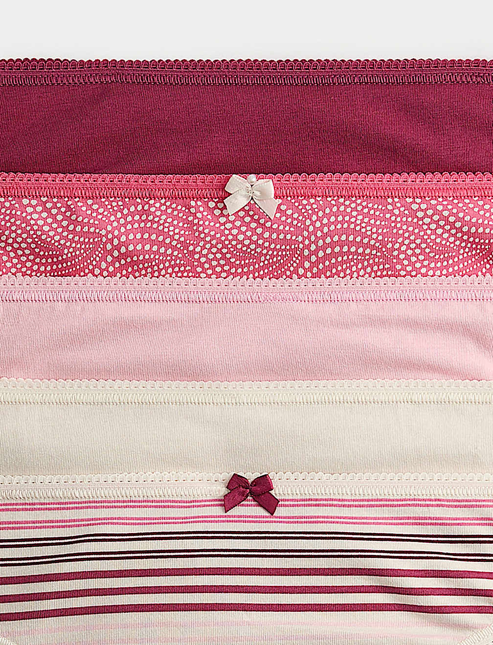 5pk Cotton Lycra™ Printed Bikini Knickers