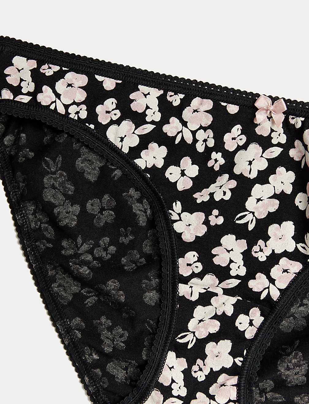 5pk Cotton Lycra™ Printed Bikini Knickers