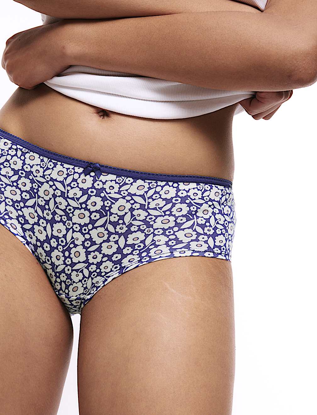 5pk Cotton Lycra™ Printed Low Rise Shorts
