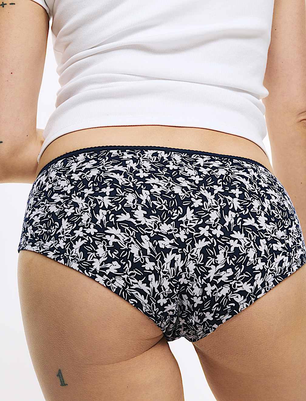 5pk Cotton Lycra™ Printed Low Rise Shorts