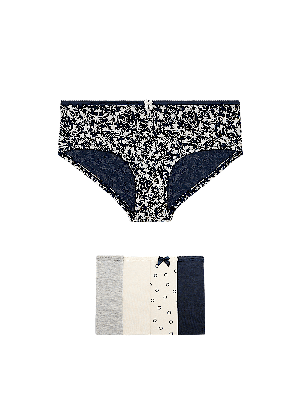 5pk Cotton Lycra™ Printed Low Rise Shorts