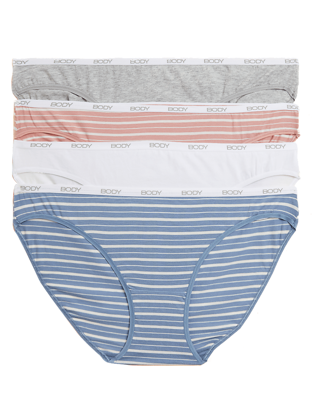 4pk Cotton Rich Bikini Knickers