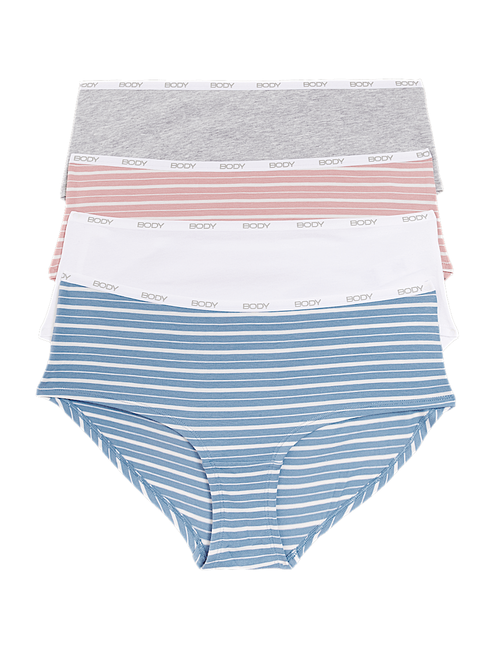 4pk Cotton Rich Low Rise Shorts