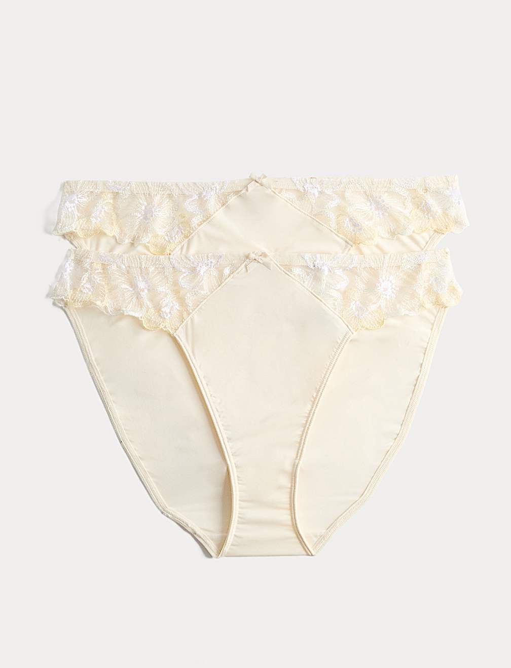 2 Pack Embrace High Leg Knickers