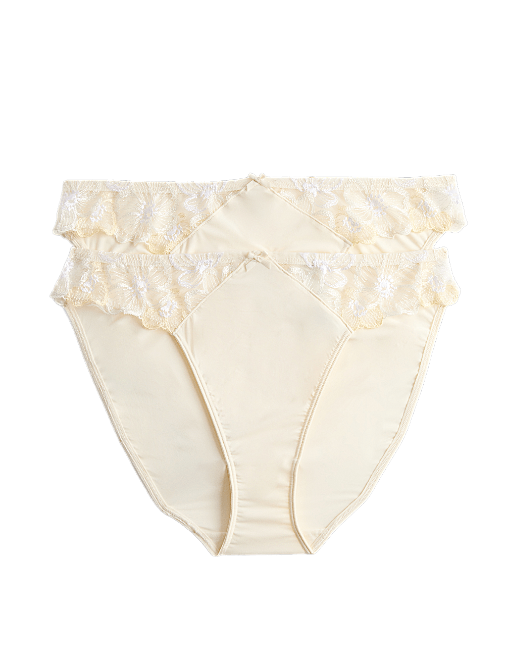 2 Pack Embrace High Leg Knickers