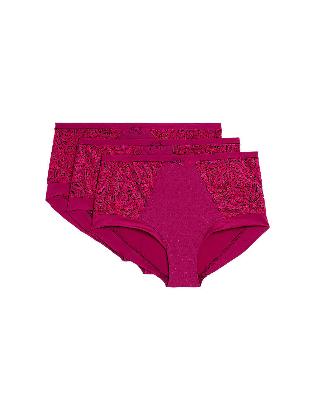 3pk Amelia Lace High Rise Shorts
