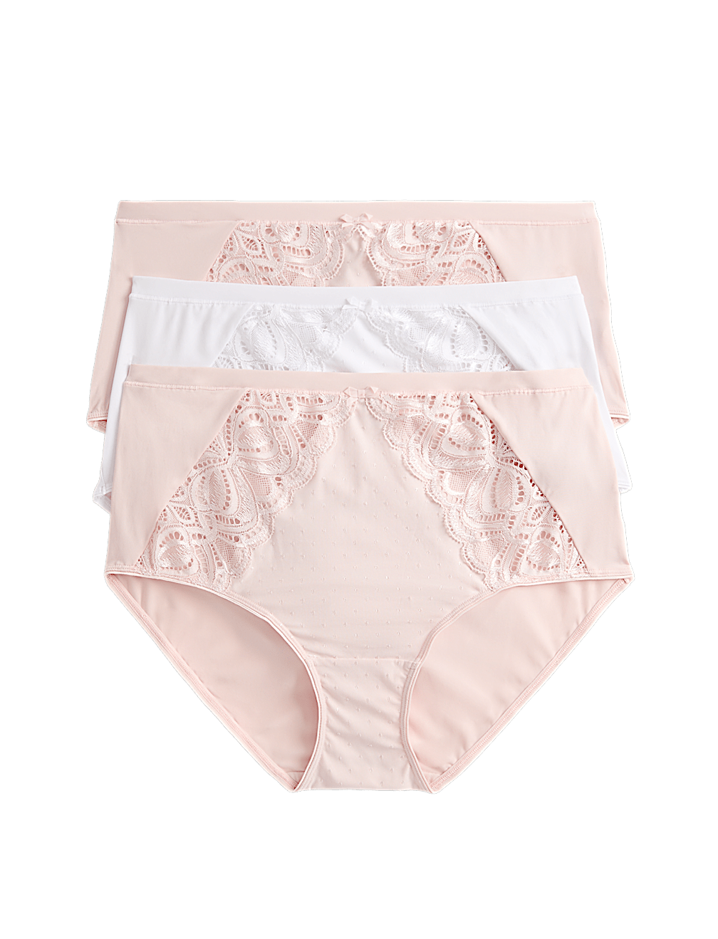 3pk Amelia Lace Full Briefs