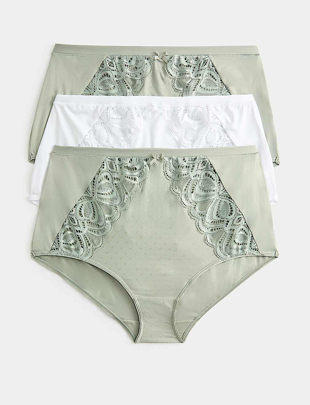 3pk Amelia Lace Full Briefs