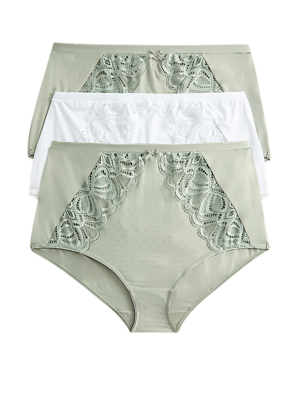 3pk Amelia Lace Full Briefs