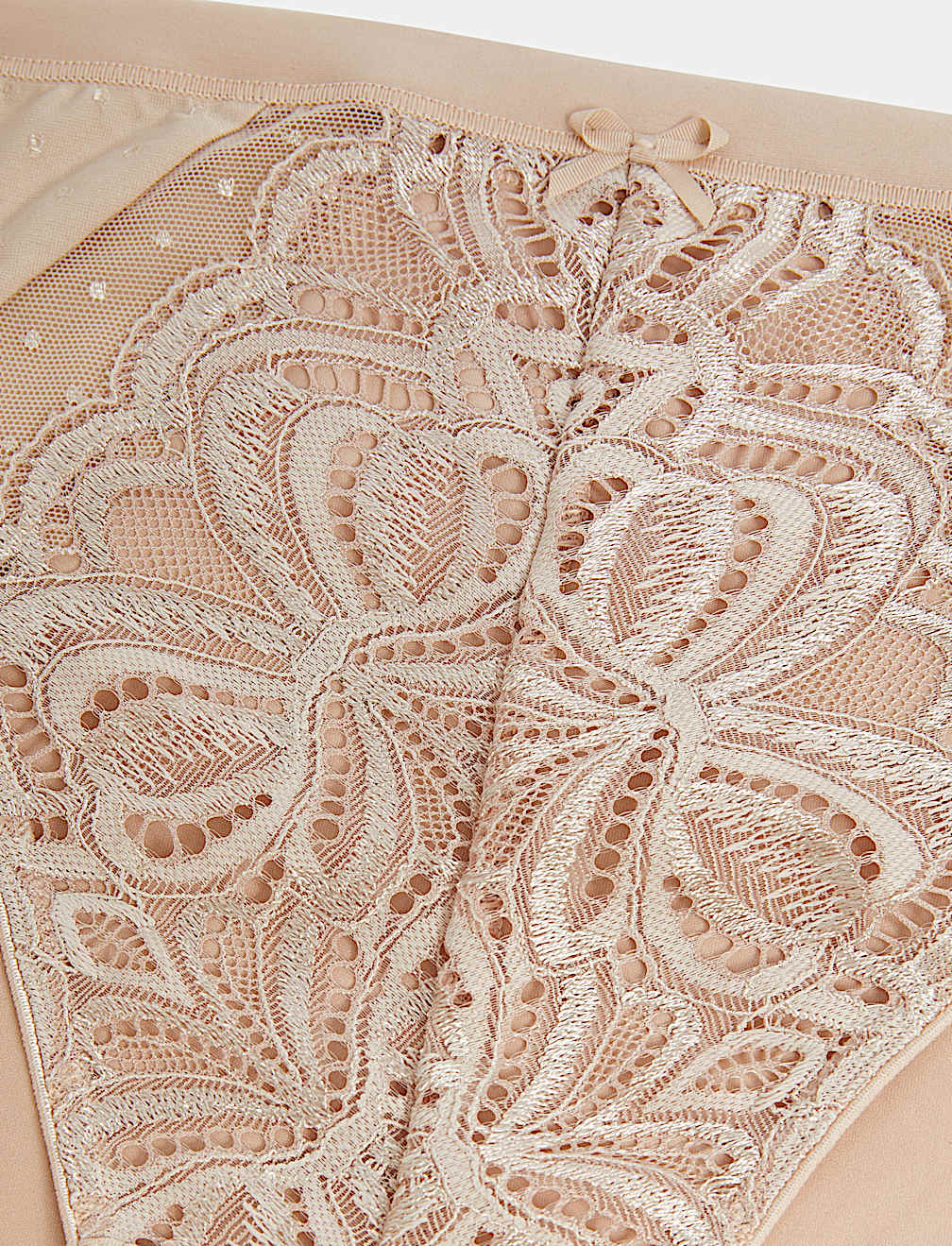 3pk Amelia Lace High Leg Knickers