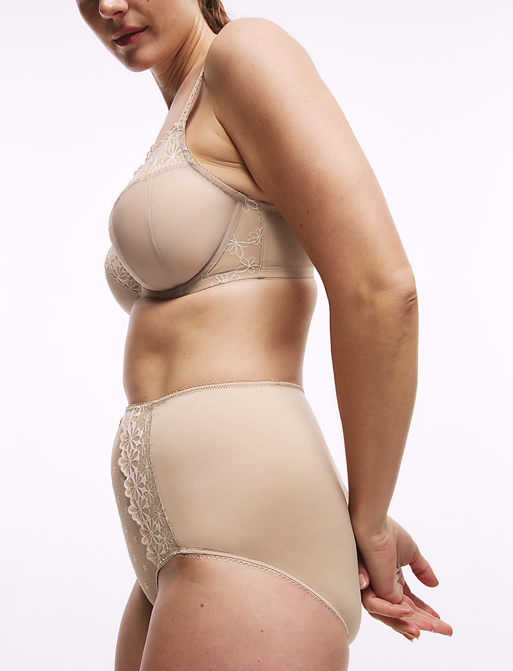 3pk Daisy Embroidery Full Briefs