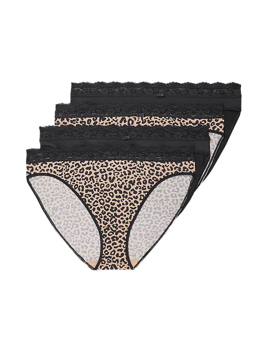 4pk High Leg Knickers