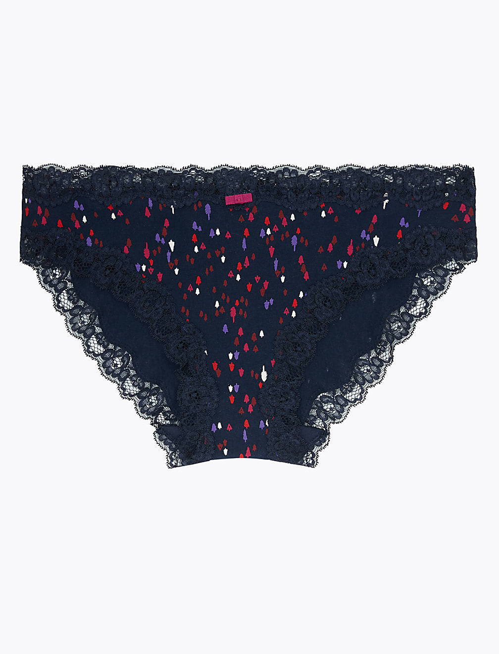 Christmas Tree Print Bikini Knickers