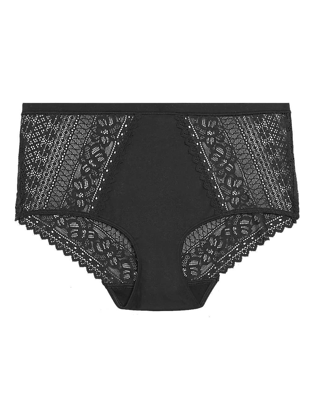 Sumptuously Soft™ Lace Trim High Rise Knickers