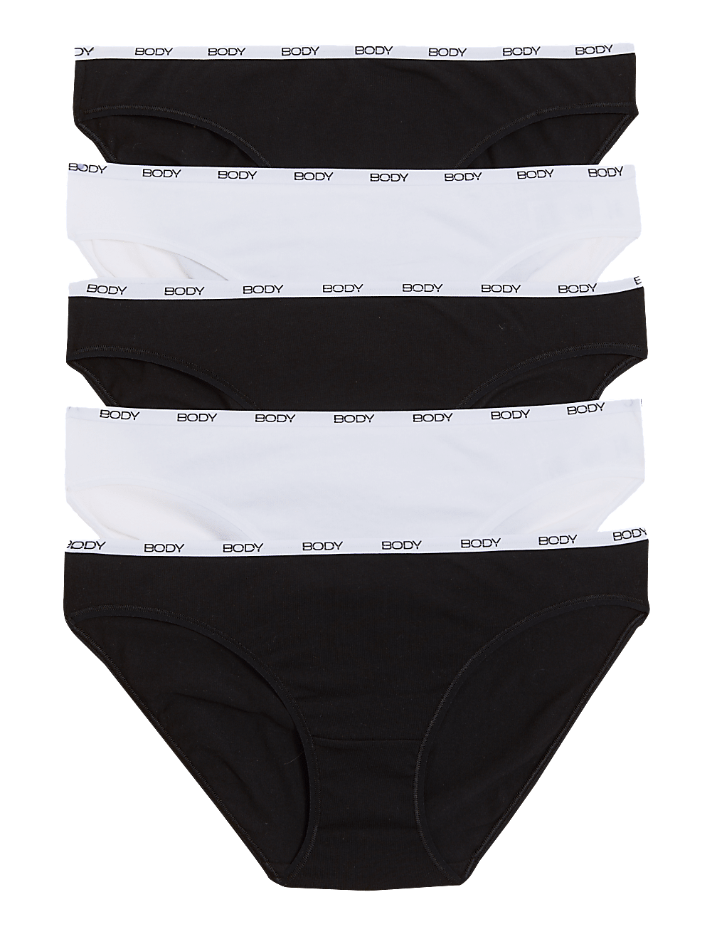 5pk Supima Cotton Body Bikini Knickers