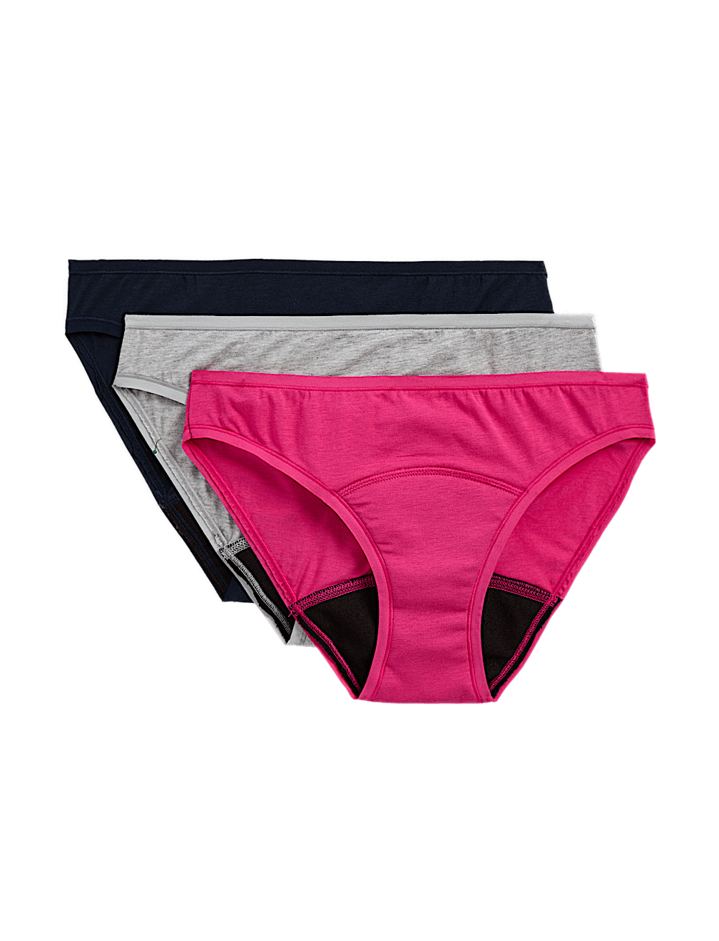 3pk Heavy Absorbency Period Bikini Knickers