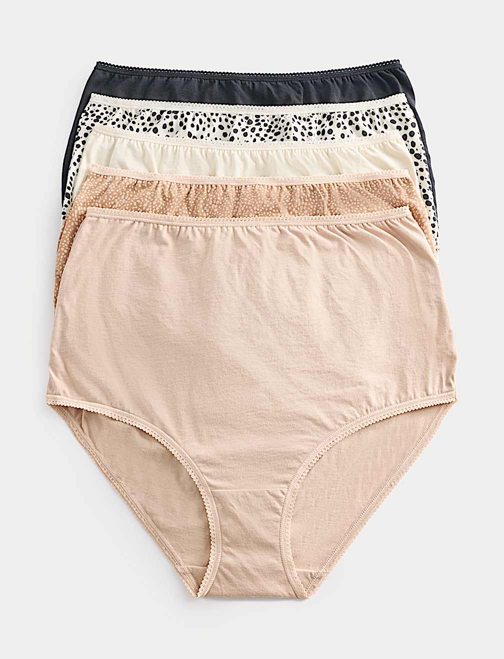 5pk Pure Cotton Full Briefs