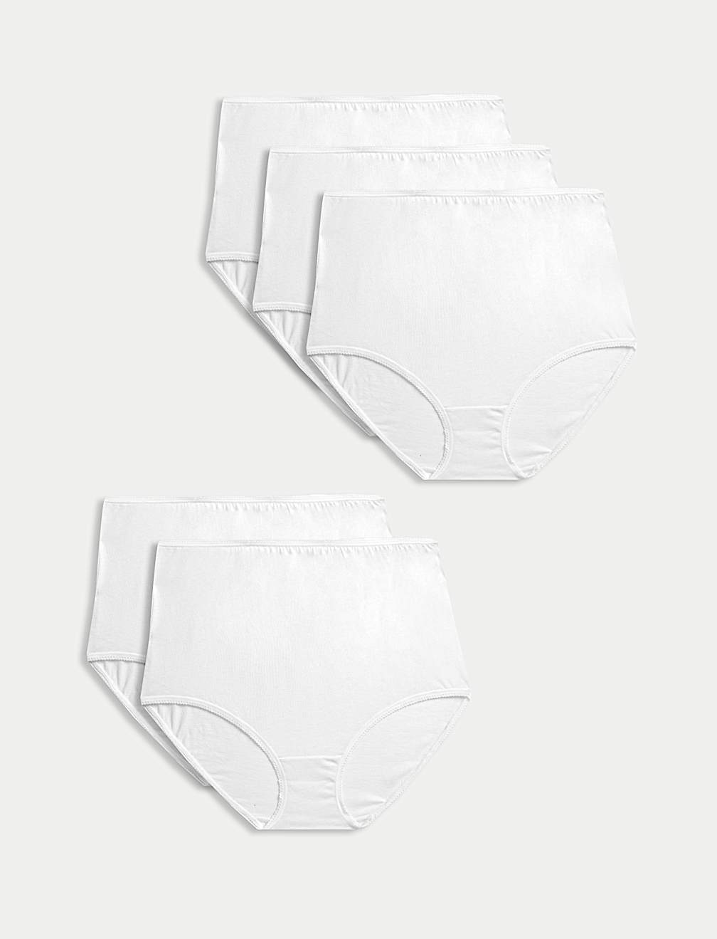 5pk Pure Cotton Full Briefs