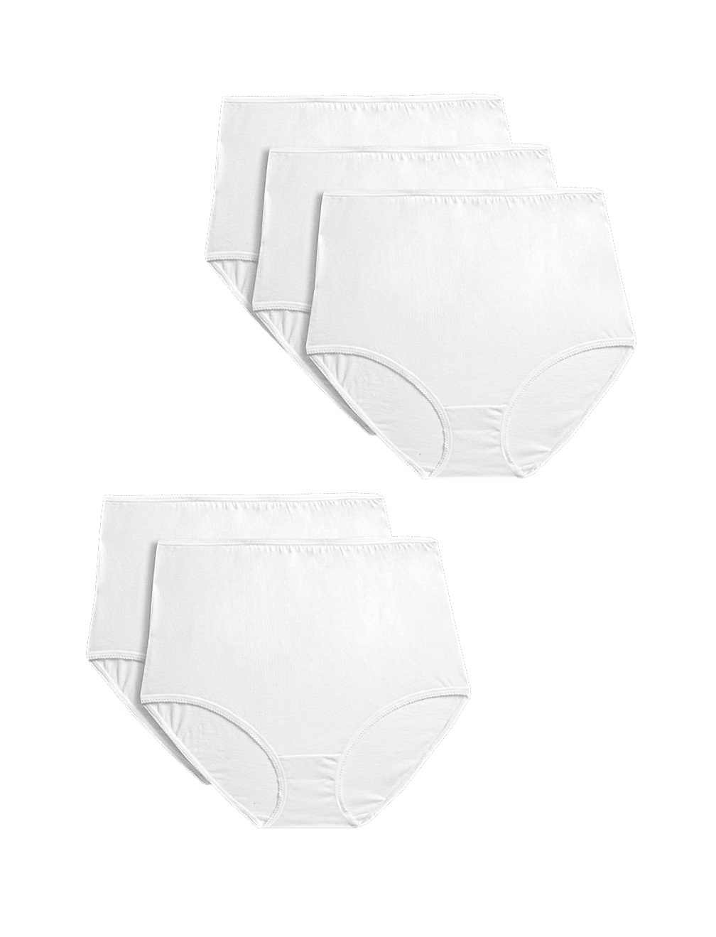 5pk Pure Cotton Full Briefs