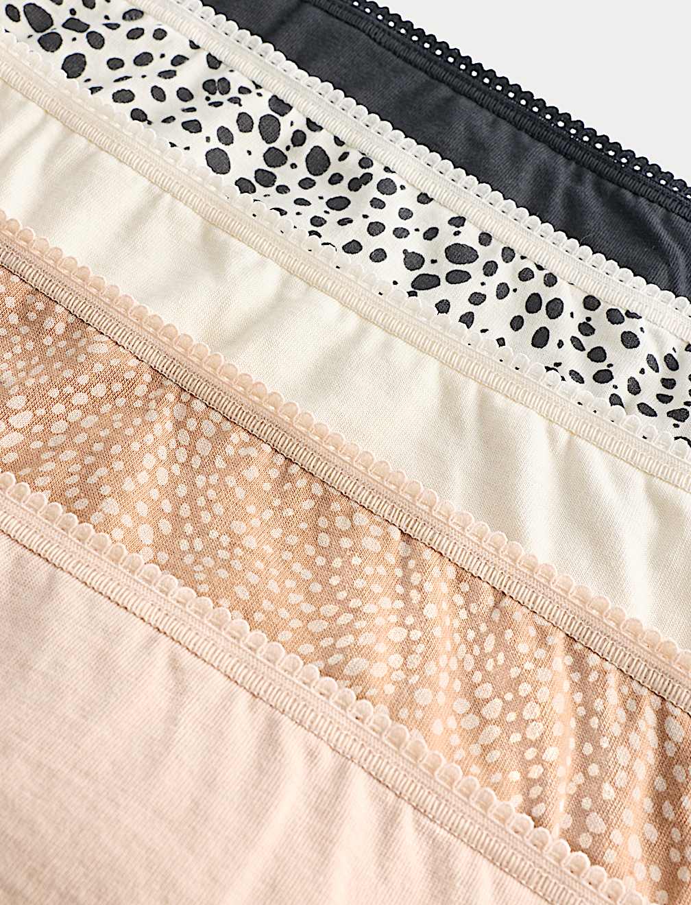 5pk Pure Cotton Bikini Knickers