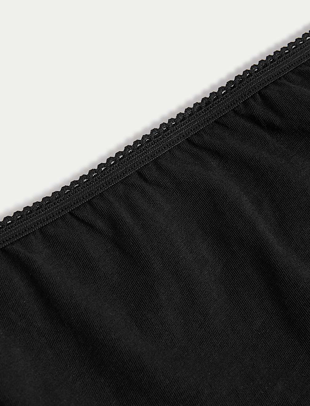 5pk Pure Cotton High Leg Knickers