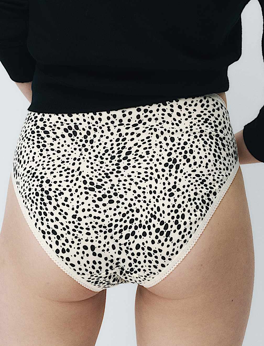 5pk Pure Cotton High Leg Knickers