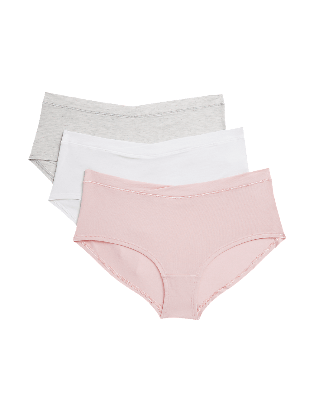 3pk Cotton Modal Under Bump Maternity Knickers