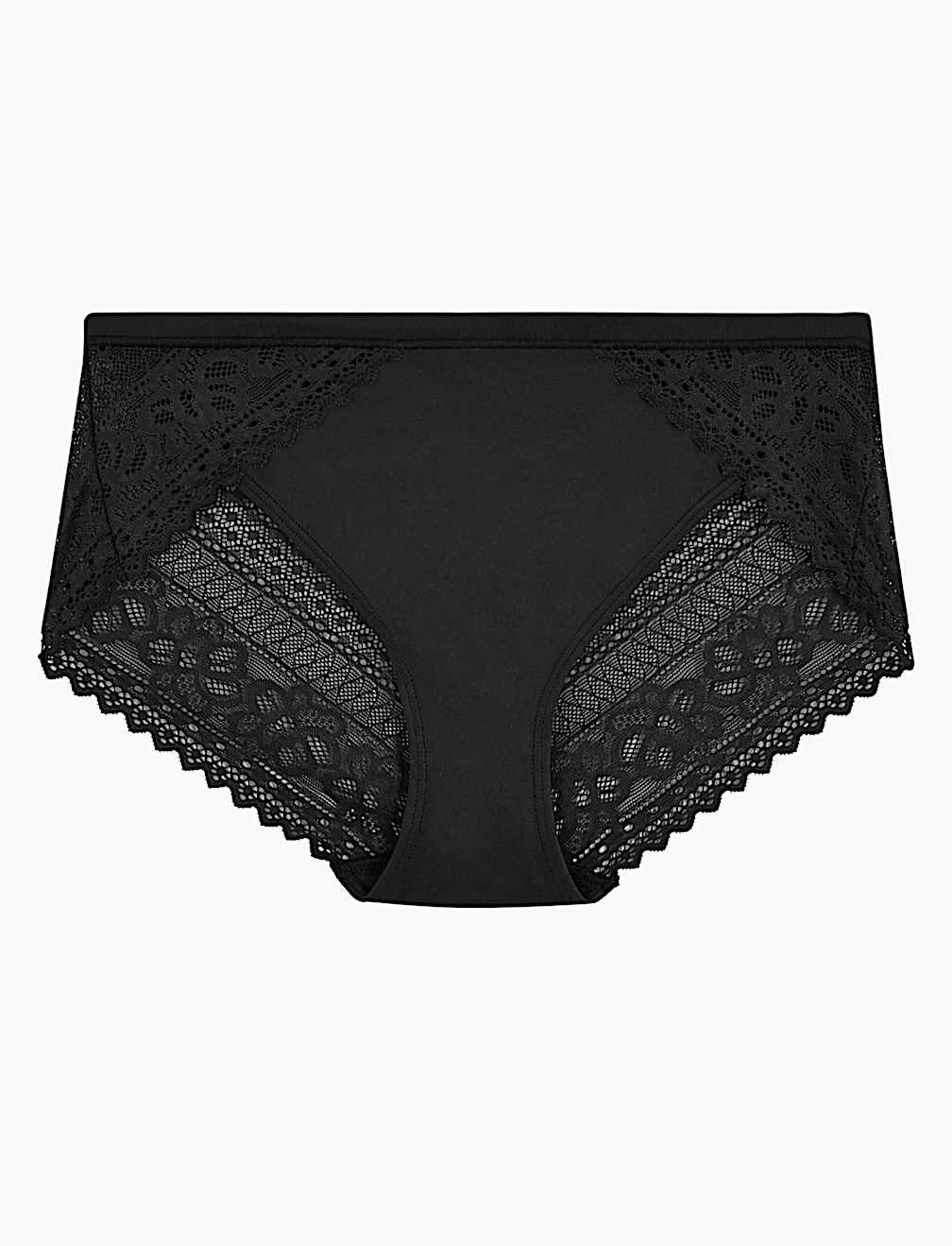 Sumptuously Soft&trade; Lace High Leg Knickers