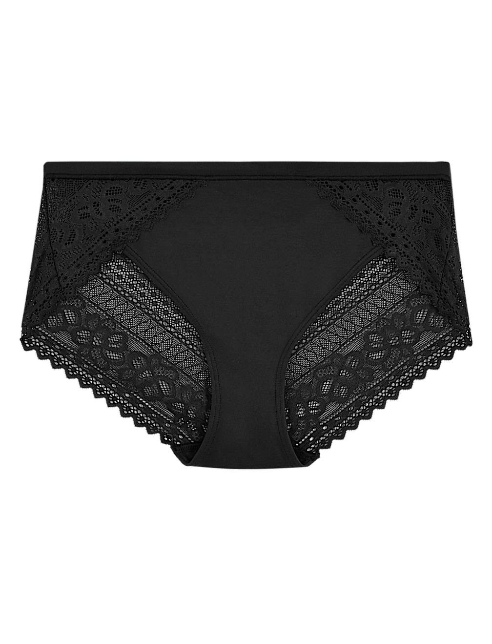 Sumptuously Soft&trade; Lace High Leg Knickers