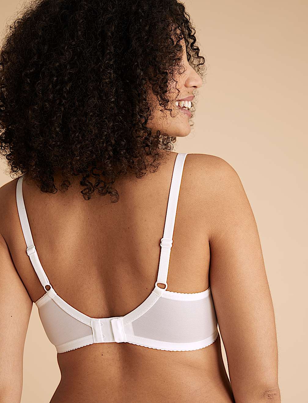 Lace Trim Underwired Balcony Bra A-E