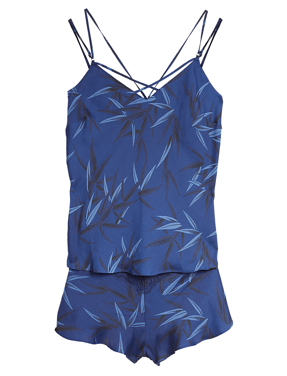 Graphic Floral Lace Cami Set