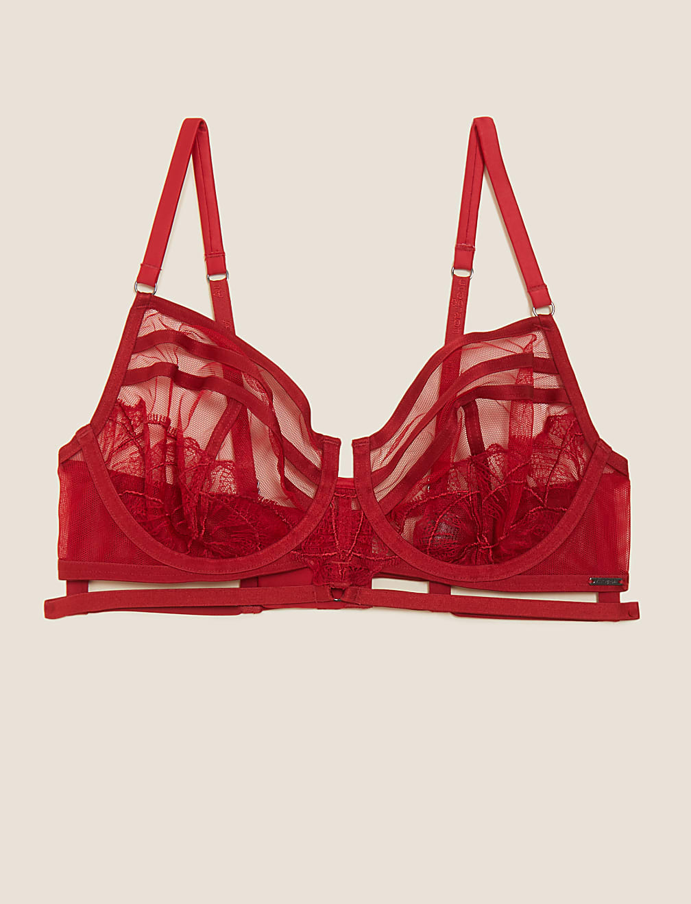 Calvi Embroidery Wired Bustier A-E