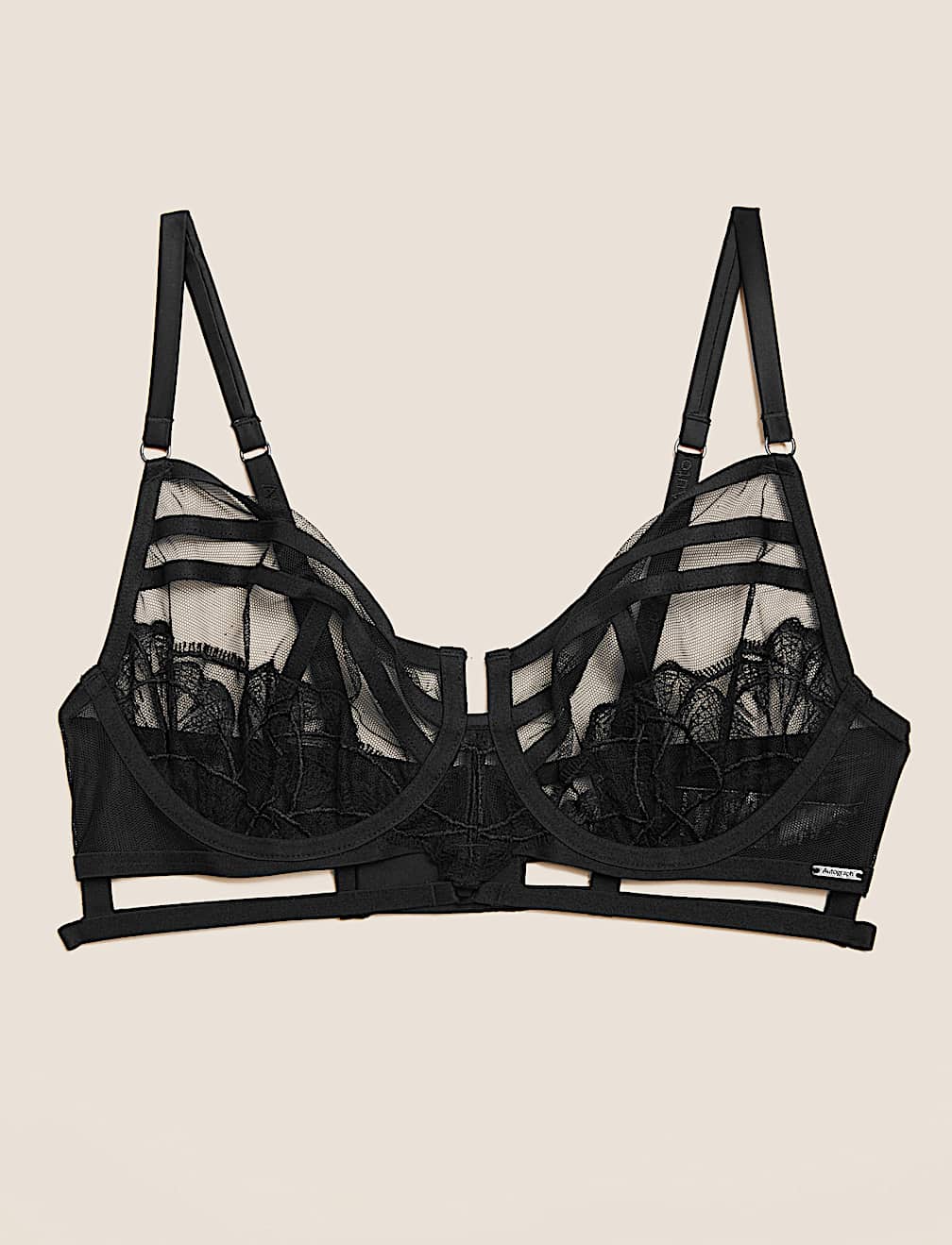 Calvi Embroidery Wired Bustier A-E