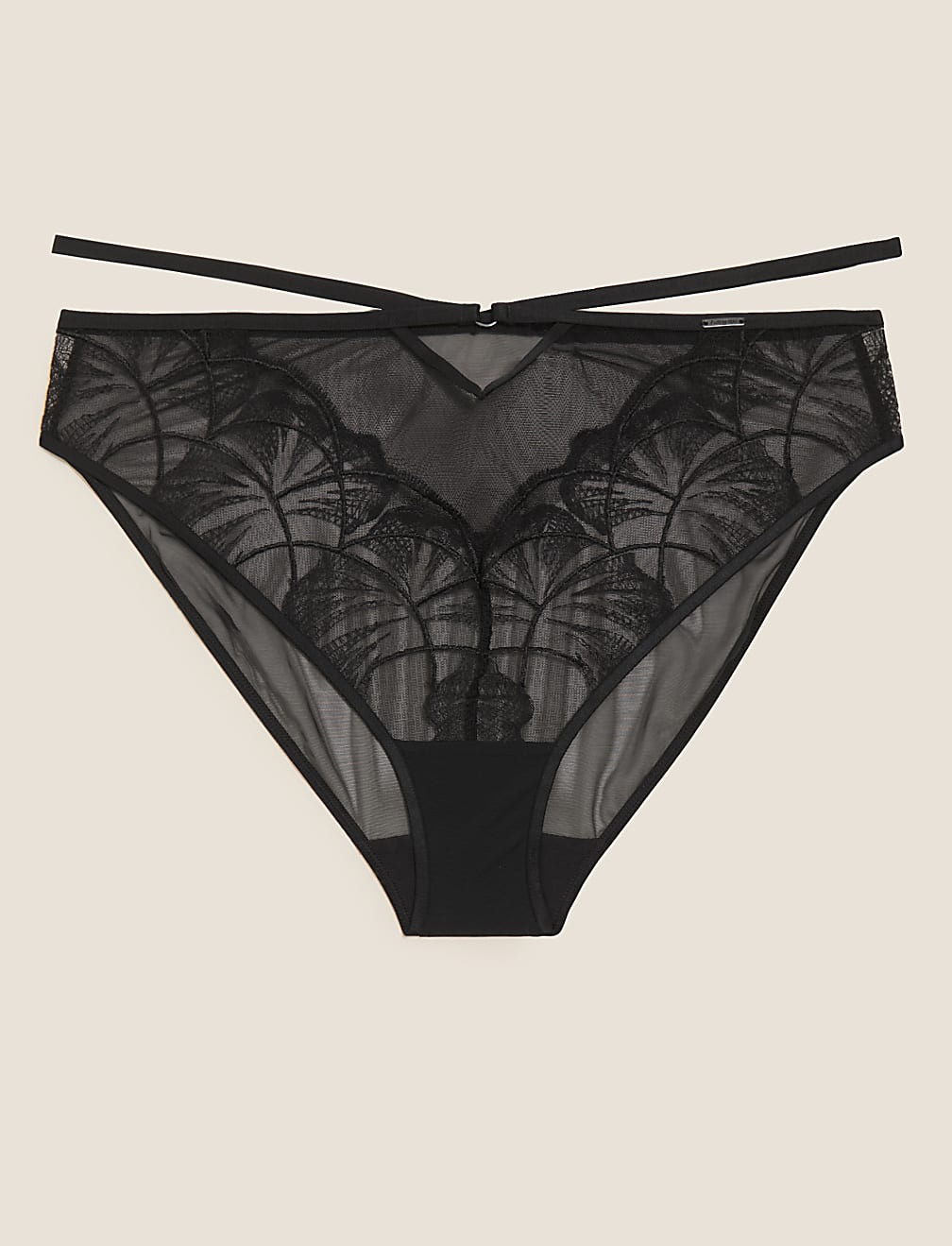 Calvi Embroidery High Leg Knickers