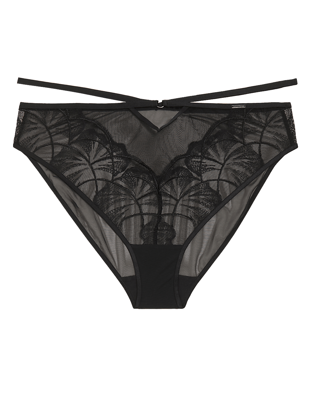 Calvi Embroidery High Leg Knickers