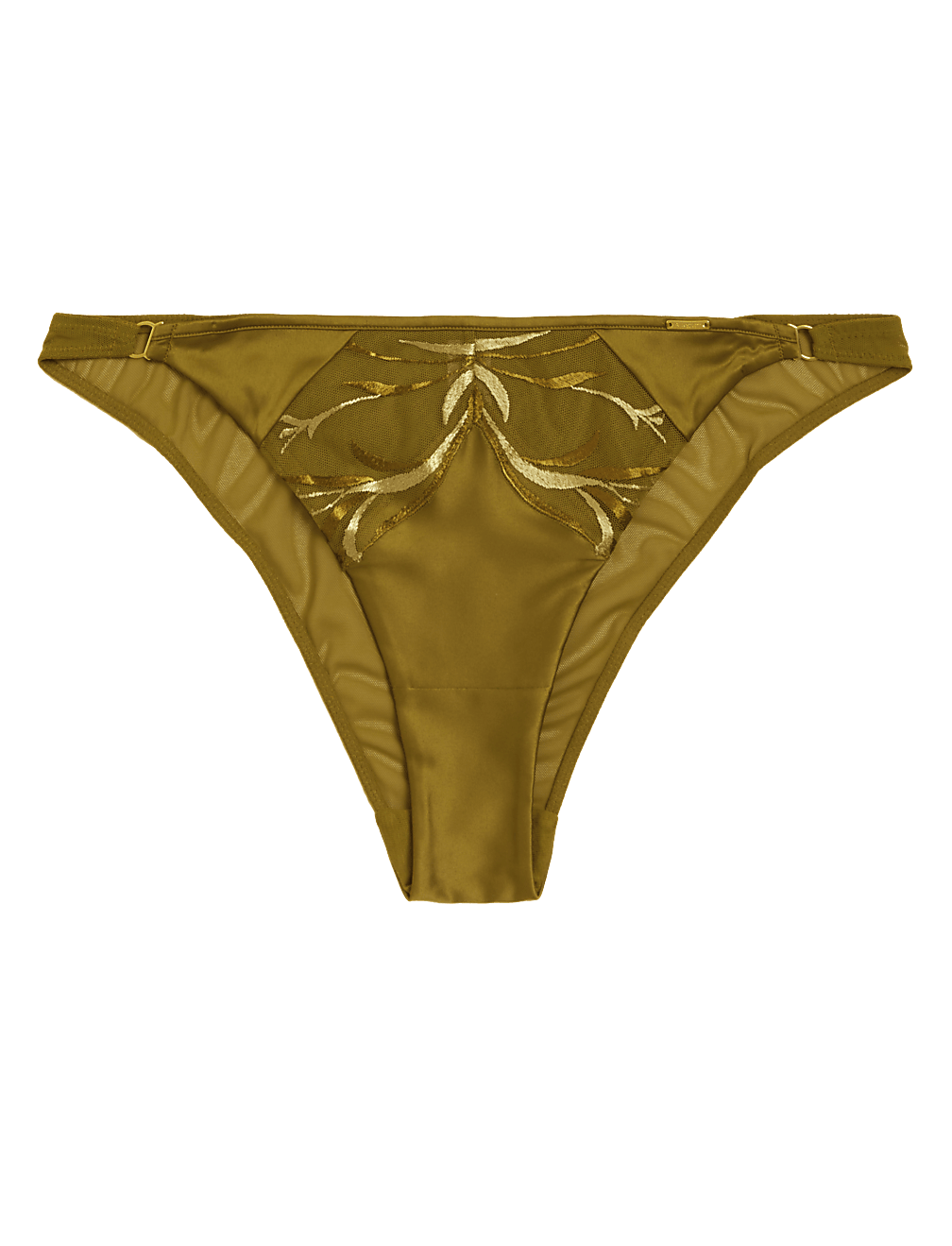 Amalfi Satin Embroidery Brazilian Knickers