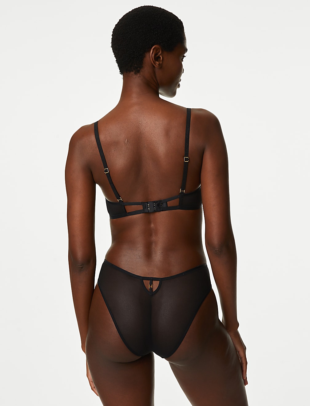 Osaka Mesh & Lace Miami Brazilian Knickers