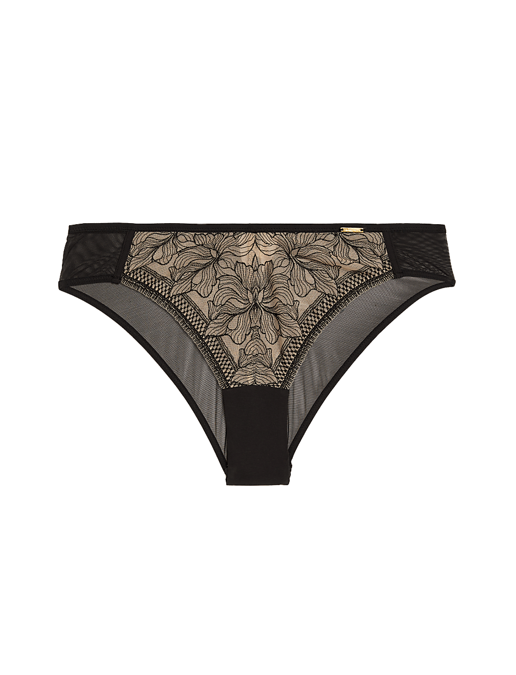 Osaka Mesh & Lace Miami Brazilian Knickers