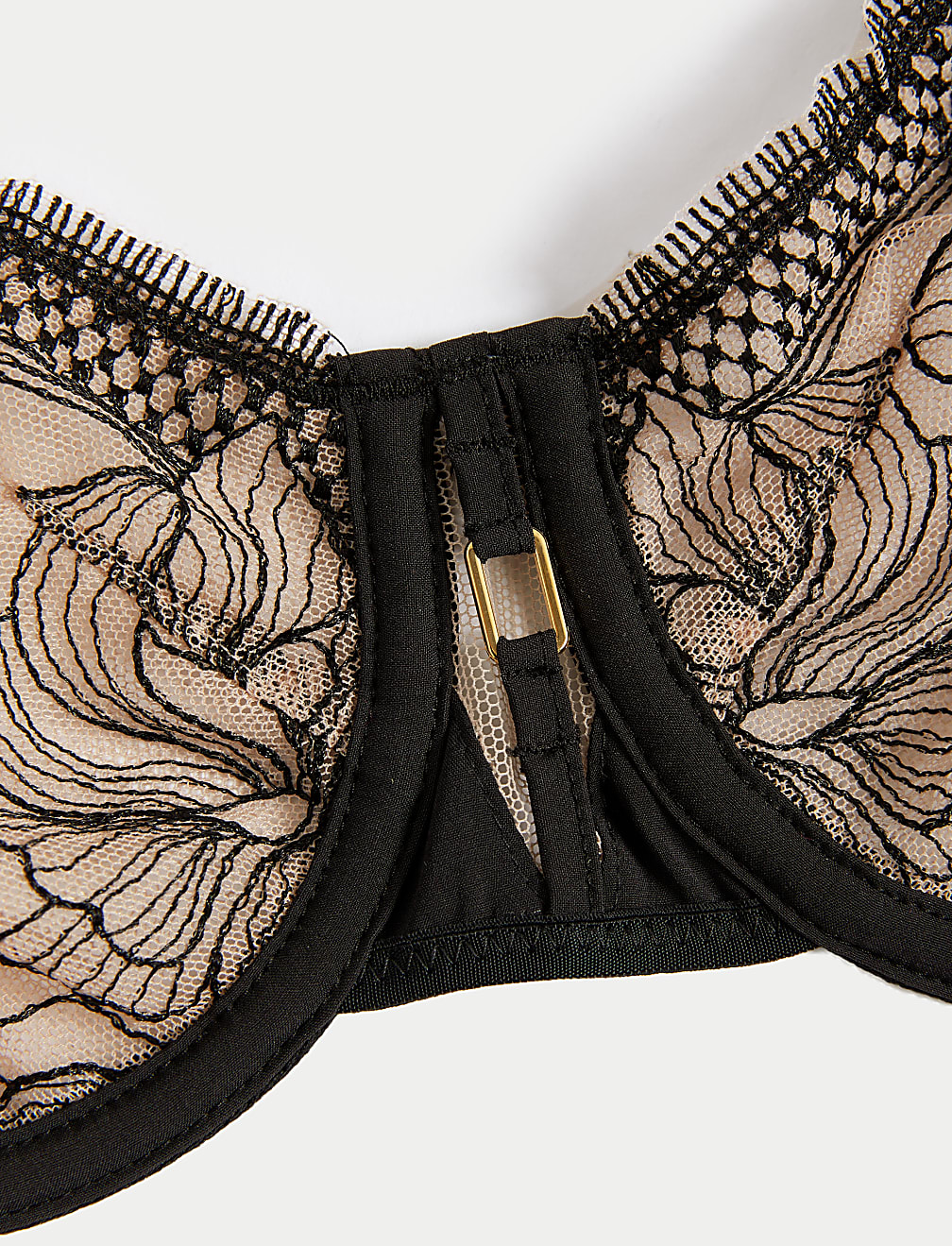 Osaka Embroidery Wired Balcony Bra A-E