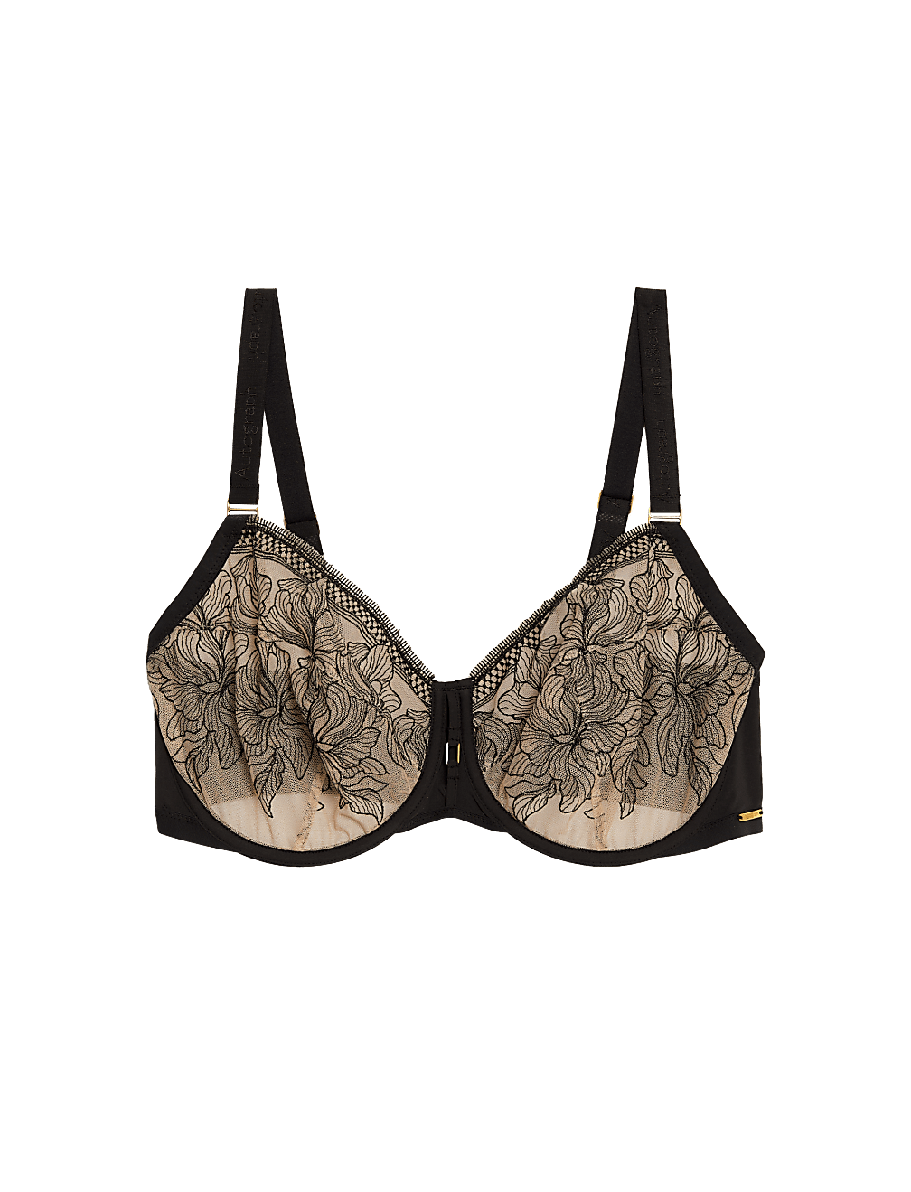 Osaka Embroidery Wired Balcony Bra F-H